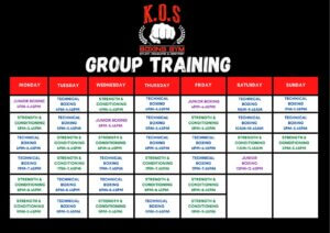 Group Training Schedule